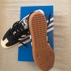 NEW w/box OG Adidas Samba OG Black/ White/ Silver Met Women's US 10 / UK 8.5